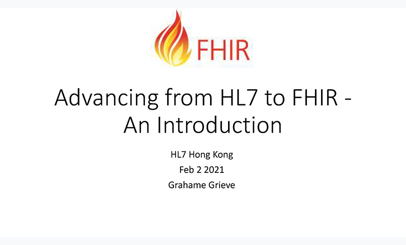 「從HL7優化至FHIR」網上研討會（只有英文版本）（縮圖）