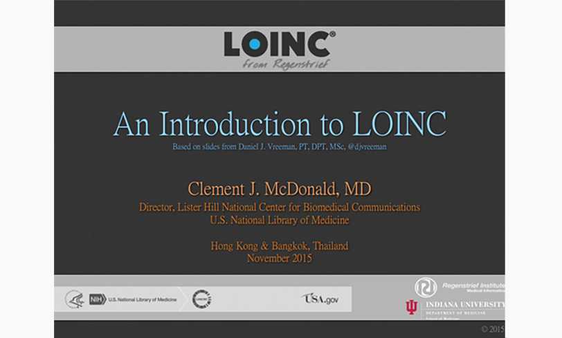 Seminar on LOINC and "eHealth in
												Action" (Thumbnail)
