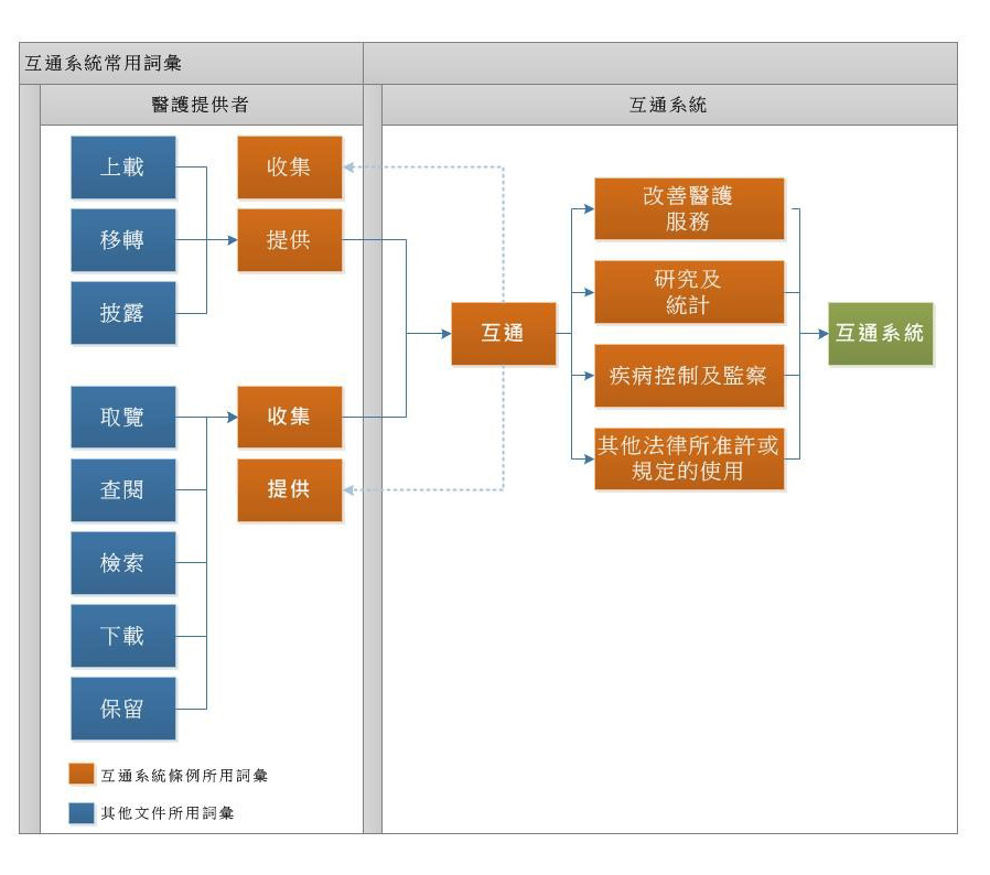 互通系統中有關使用電子健康紀錄的常用詞彙