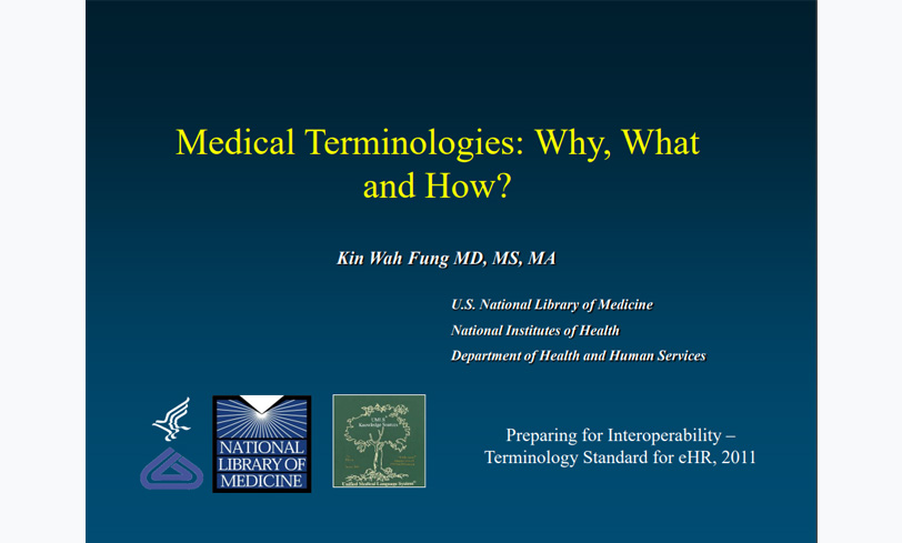 Presentation materials for Seminar on Terminology Standard for eHR (Thumbnail)