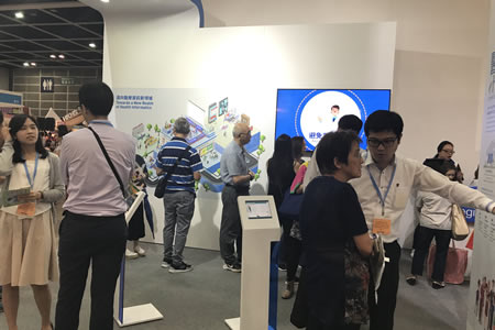 The exhibition booth has attracted visitors of different age groups and from diverse background