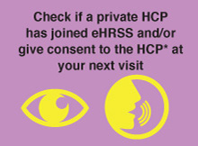 Check if a private HCP has joined eHRSS and/or
give consent