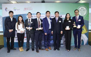 Group photo with winners of the award