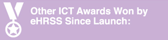 other ICT Awards Won by eHRSS since launch: