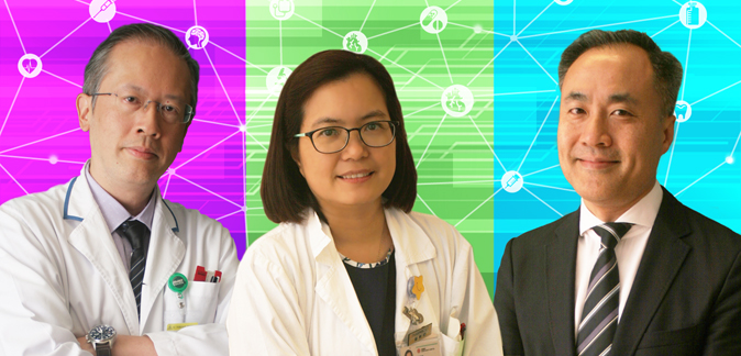 Mr Eric Wong, Ms Agnes Lau, Dr Cheng Pui Wai
