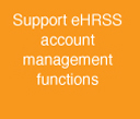 Support eHRSS account management functions