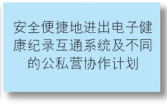 安全便捷地进出电子健康纪录互通系统及不同的公私营协作计划