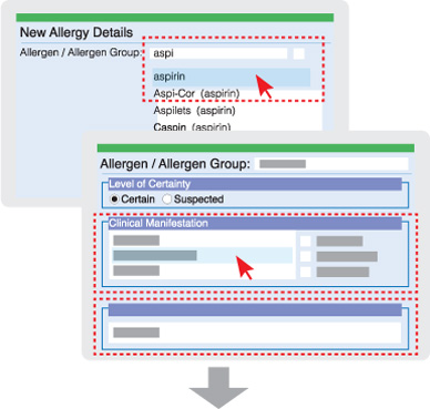 使用关键字搜寻「Allergen」或「ADR Causative Agent」